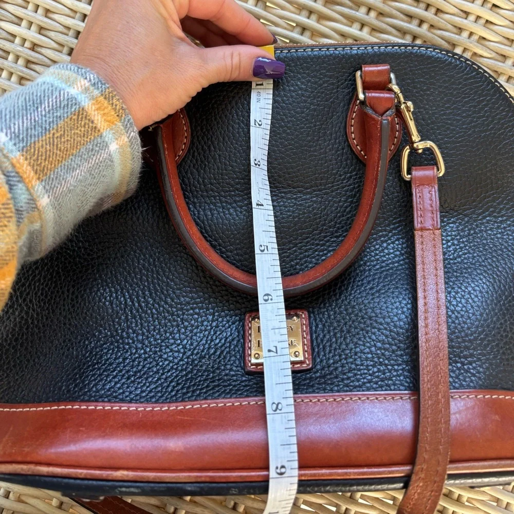 Dooney and Bourke Pebble Leather‎ Zip Top Satchel